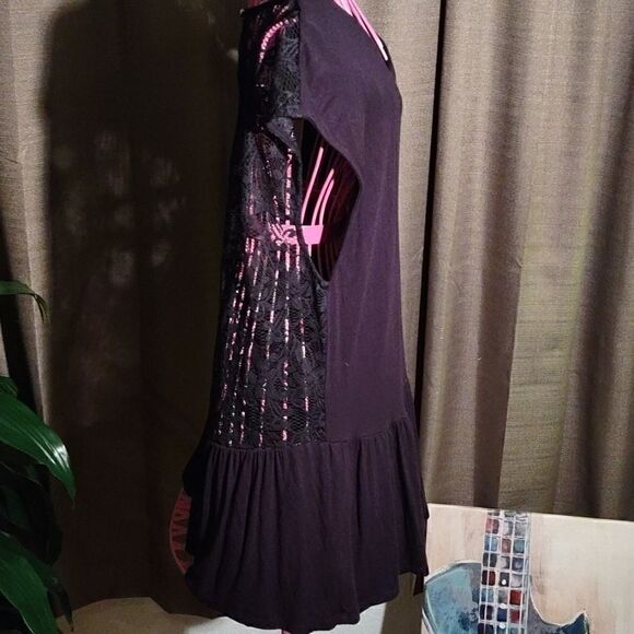 Daisy Fuentes Black Laced Back Blouse - Picture 3 of 8